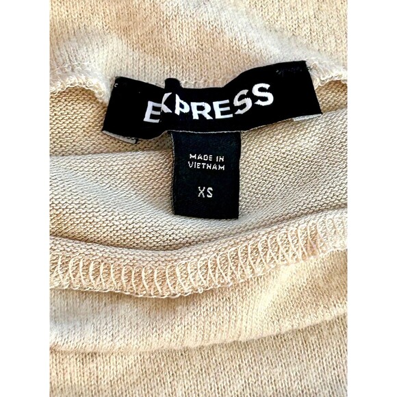 Express Mock Neck Sweater with Faux Leather Dolman Sleeves size XS - Picture 4 of 8